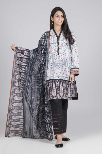 Bonanza Satrangi Indian Floral A - 3 PcSummer Spring Lawn Collection Vol 1 2020 | Bonanza Lawn